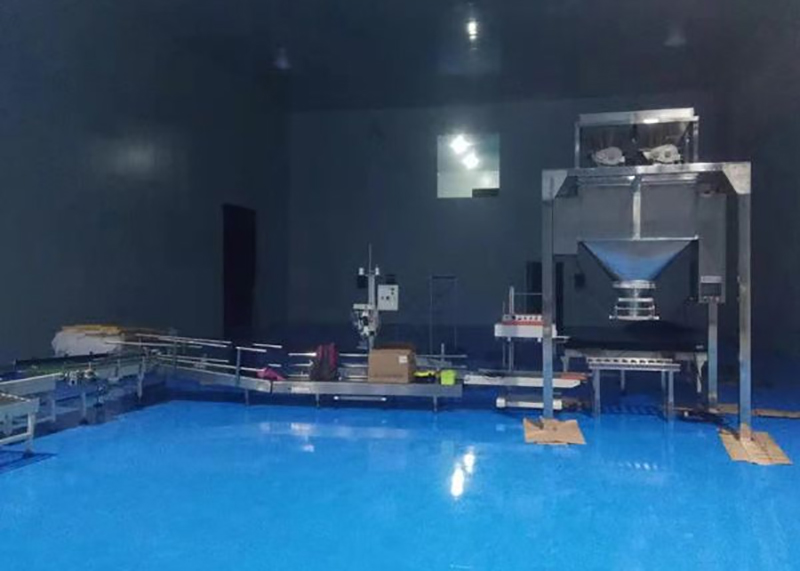 DJ-1C2 10-50kg weighing powder packaging machine customer site1 1