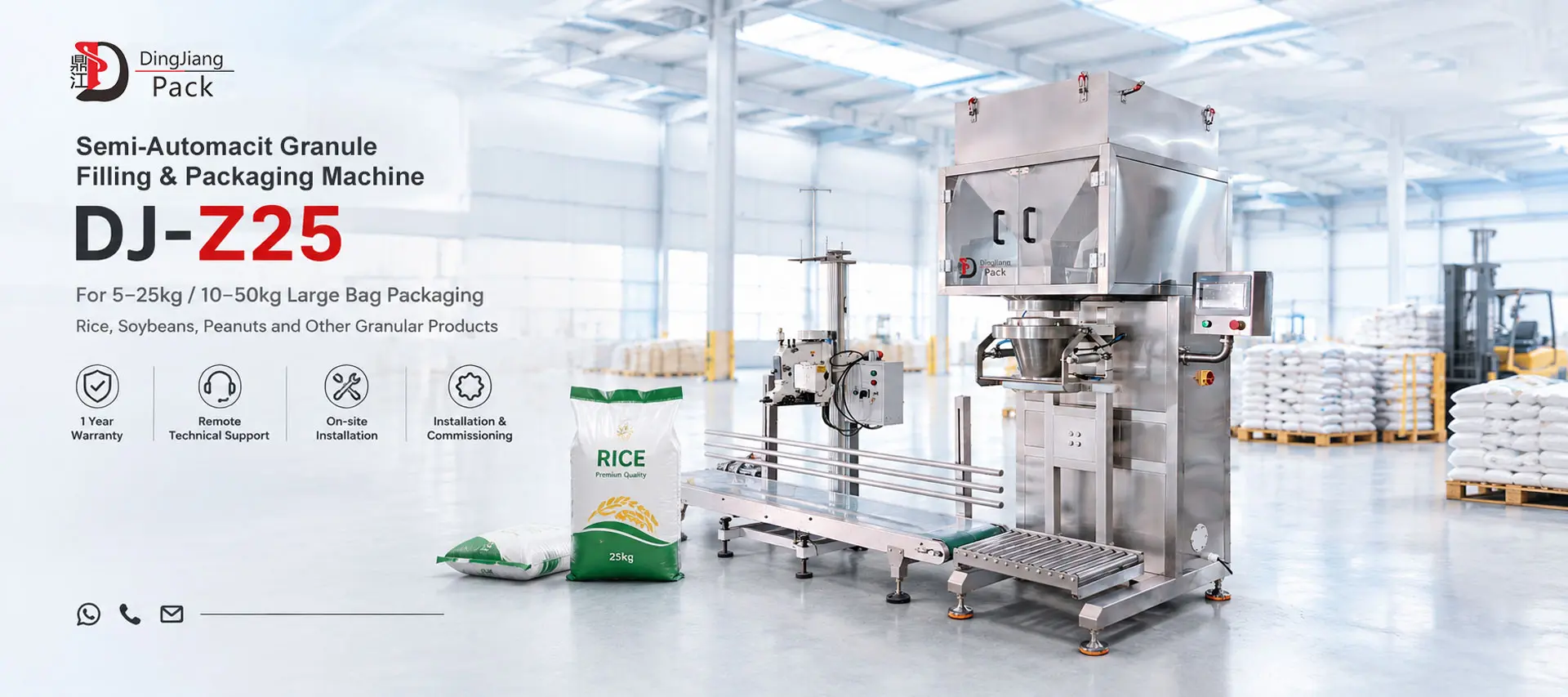 semi-automatic granule packaging machine