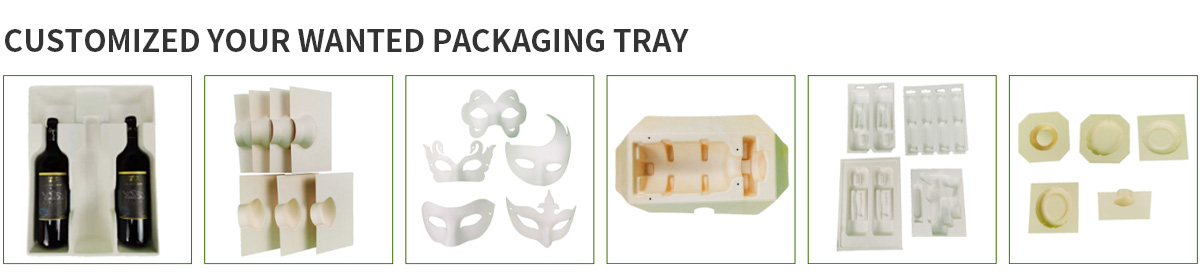 Popular Wet Press Customized Logo Paper Pulp Tray Packaging For Food Packaging 9