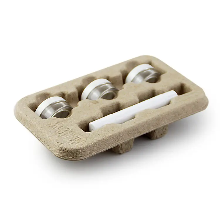 Eco Friendly Wet Dress Customized  Molded Pulp Packaging Box For Cosmetic Packaging 1