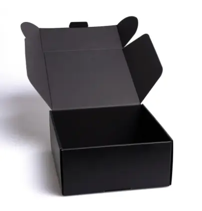 Popular logo printing social media Corrugated Paper clothes packaging Box For Gifts 1