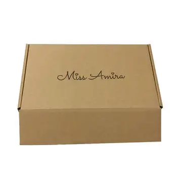 Environment corrugated paper custom logo shipping mailer boxes for gift packaging 1