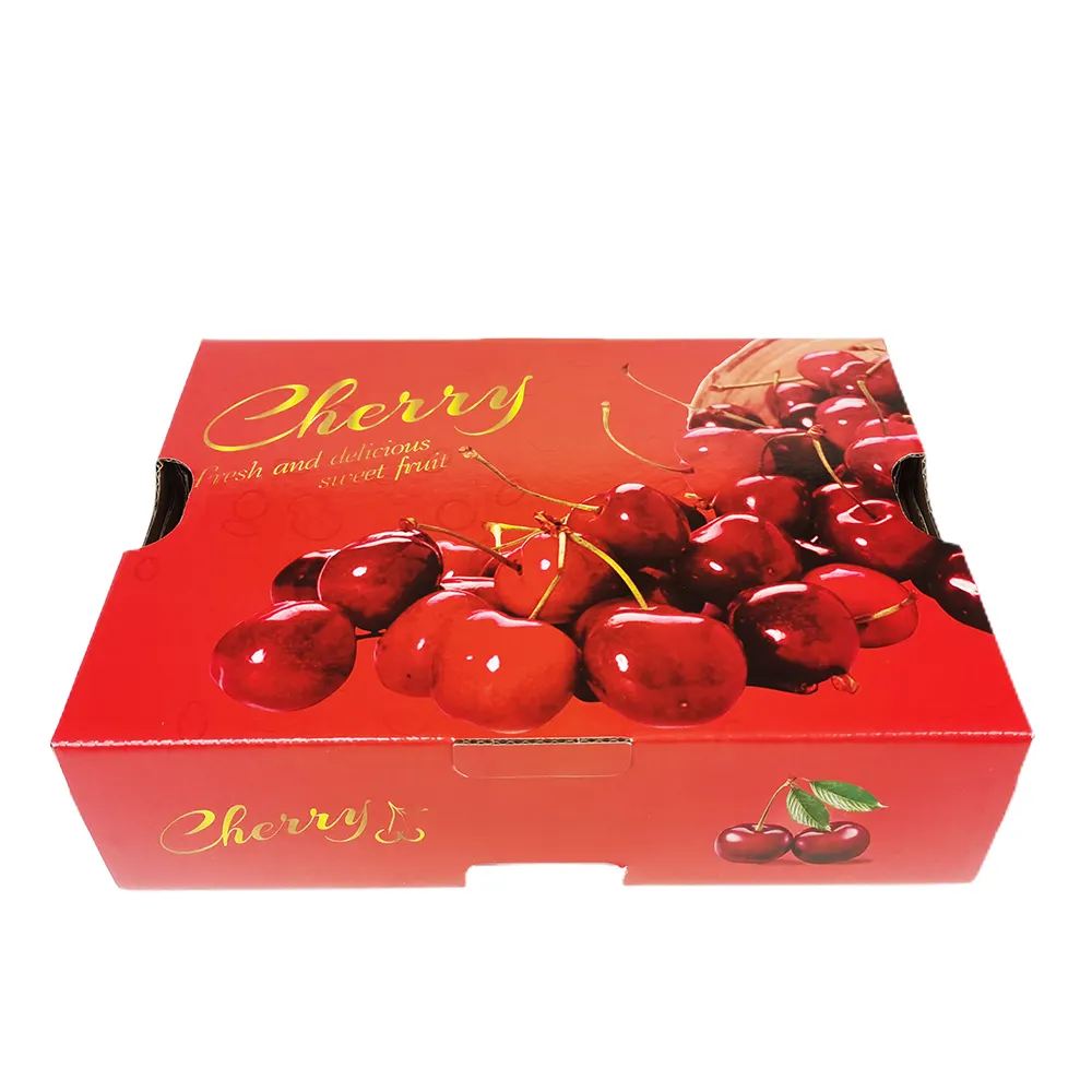 Widely Usage Full Printing Custom Logo Design Corrugated Paper Fruit Packaging Box For Gifts 1