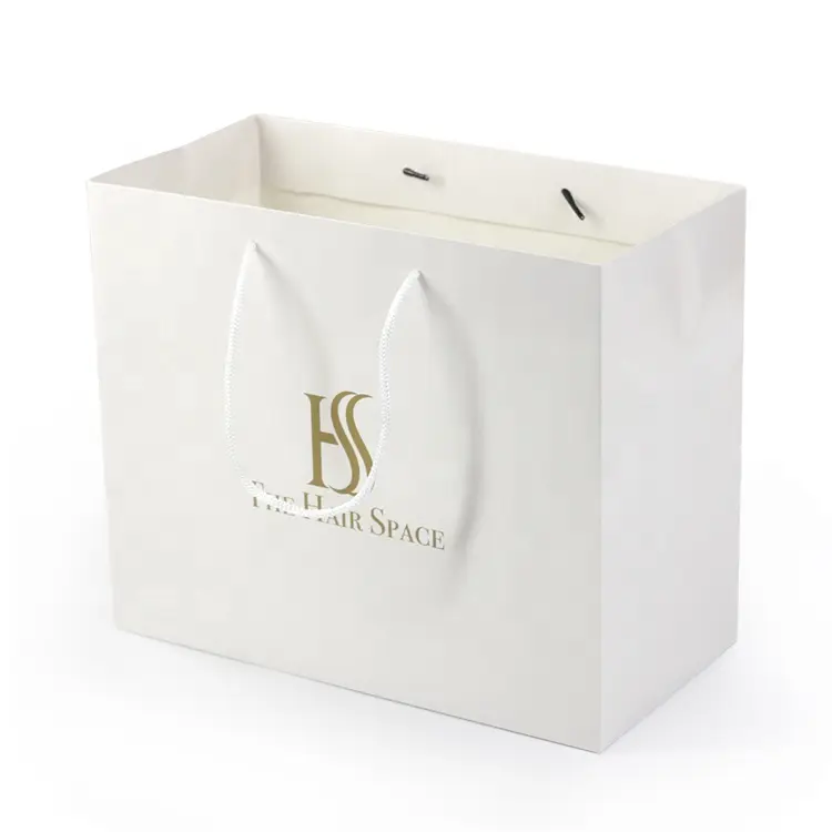 Colorful printing custom logo kraft paper reusable daily packaging bags for gift packaging 1