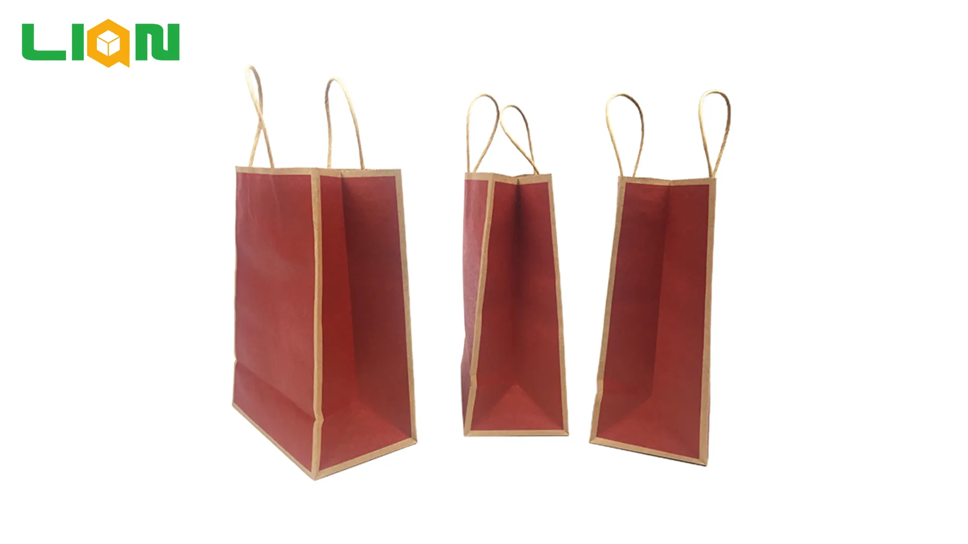 Customized Color Printed Paper Bag Reusable Kraft Paper Bags Gift Carry Bag 1