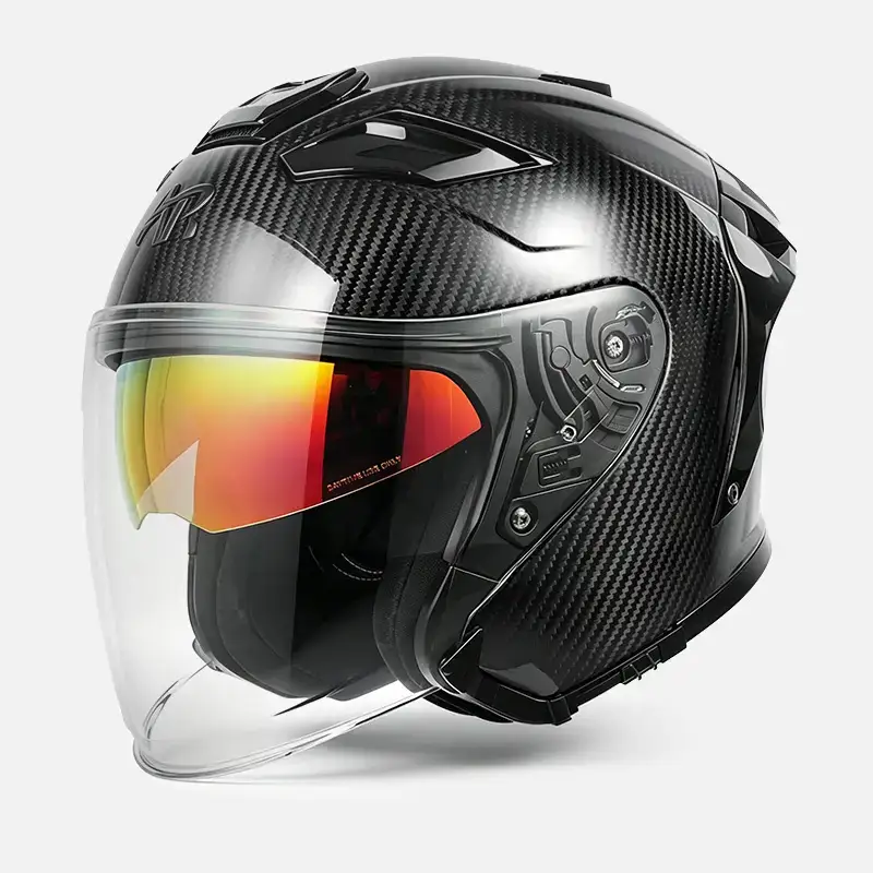 Open Face Carbon Fiber Motorcycle Customized Helmets OF801 Helmets Supplier Motorcycle Riding 1