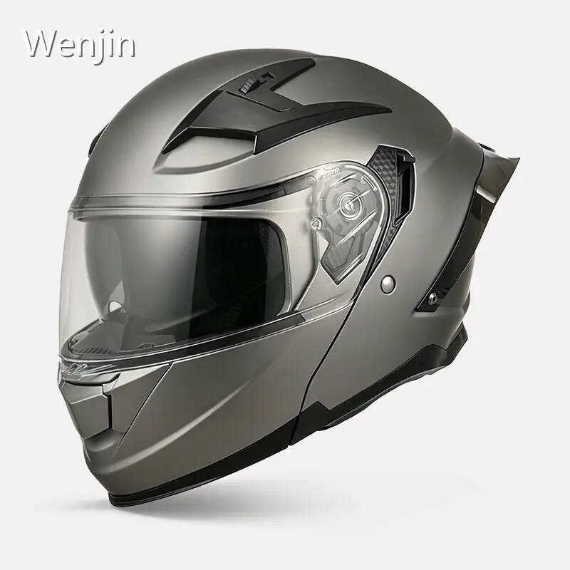 Dual Visor Flip Up Helmet Motorcycle Helmets Wholesale - Wenjin 1