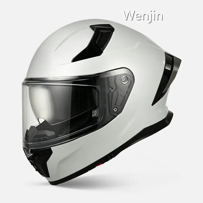 Full Face Dot Approved Motorcycle Helmets ABS Motorcycle Helmet Wholesale - Wenjin 1