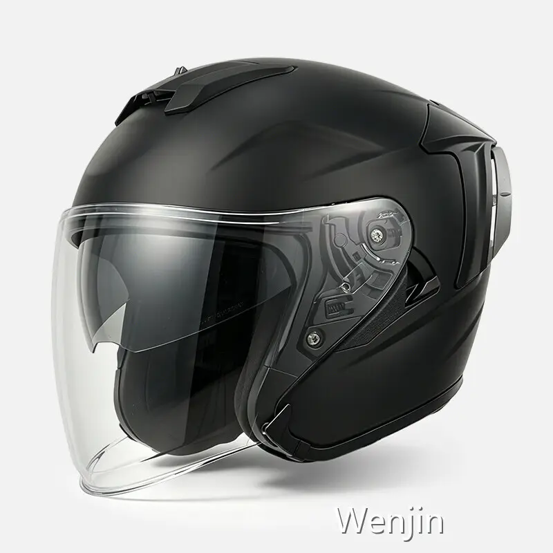 Lightest Open Face Motorcycle Helmet Open Face Helmet Wholesale - Wenjin 1