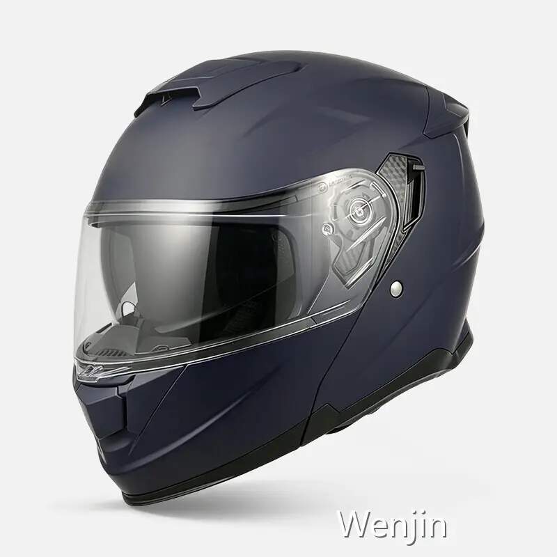 Black Flip Up Motorcycle Helmet ABS Motorcycle Helmet Wholesale - Wenjin 1