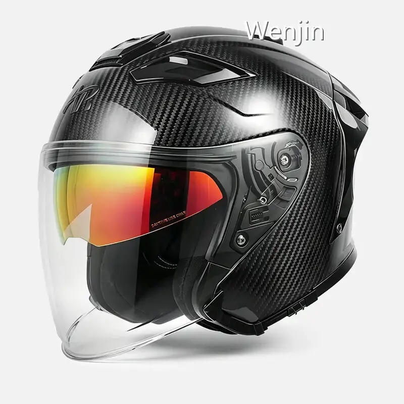 Motorcycle Helmets White Open Face Helmet with Visor From China 1