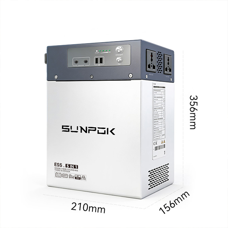 Tragbare Powerstation mit 300 W, 500 W oder 1000 Wh für Camping und Notfälle 3