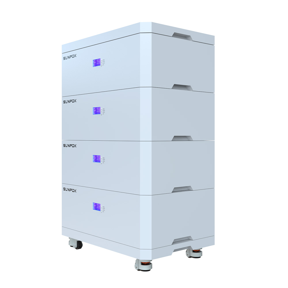 15kWh Stacked LiFePO4 Battery 51.2V 300Ah Home Storage 2