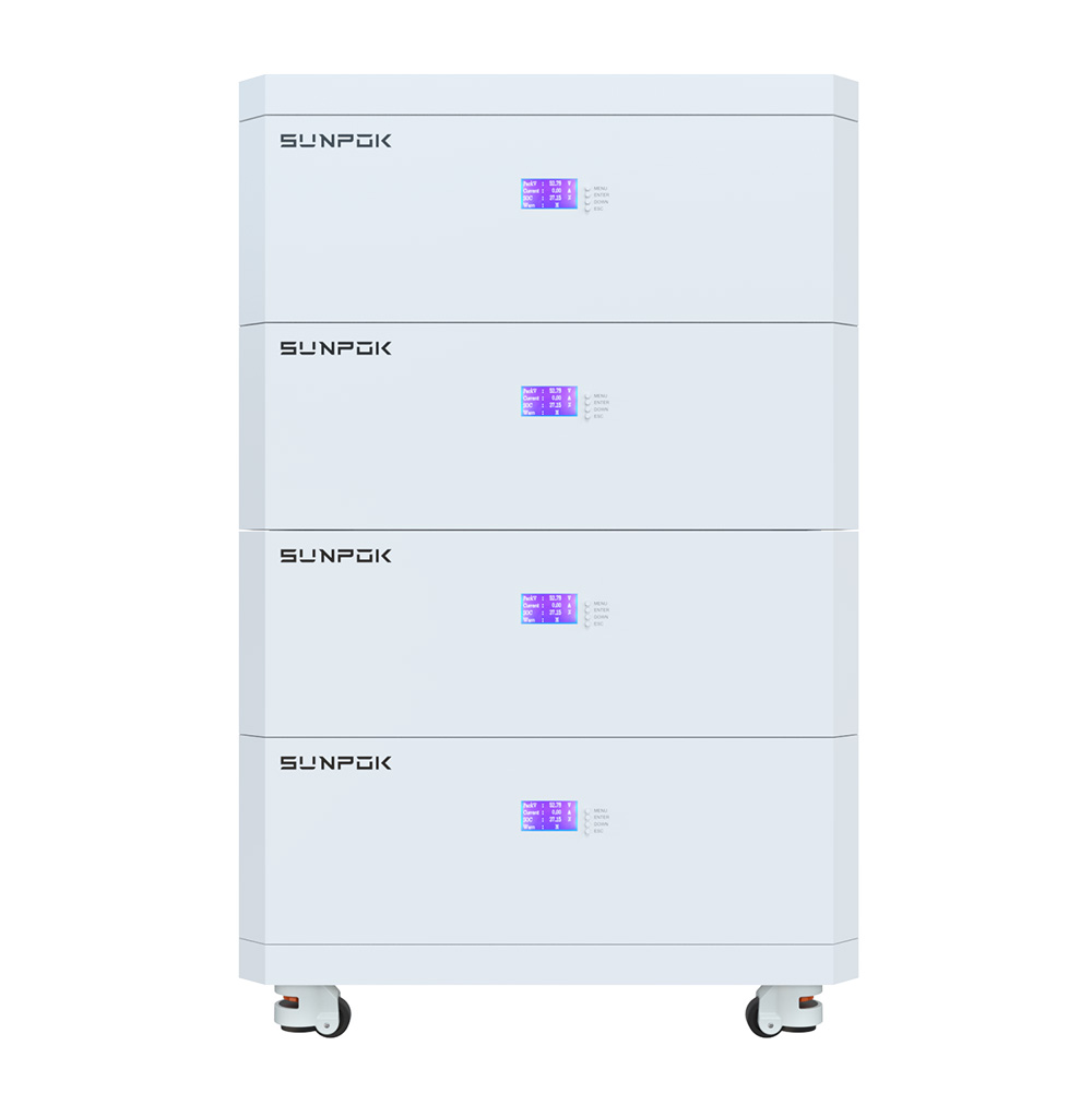 15kWh Stacked LiFePO4 Battery 51.2V 300Ah Home Storage 3