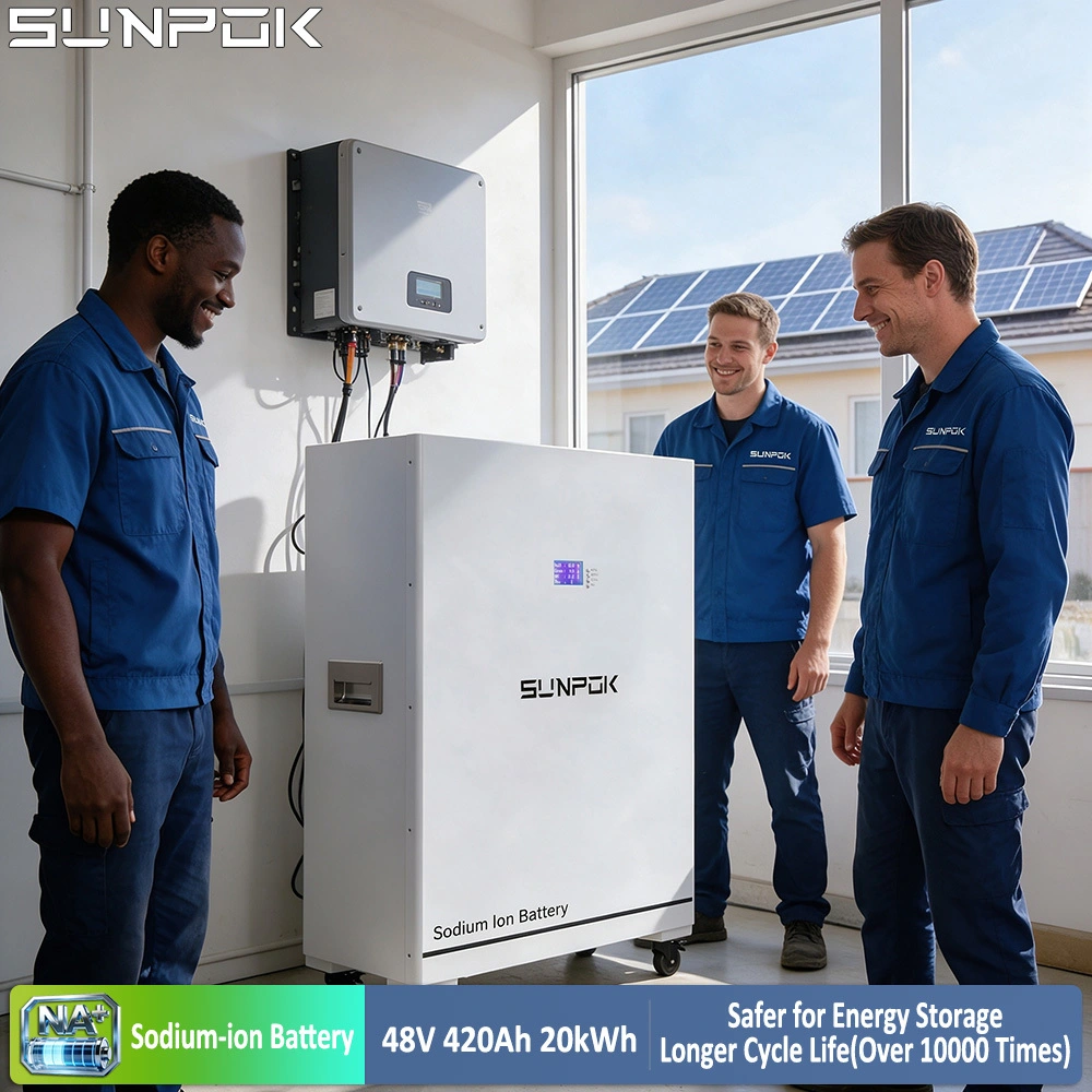 Sunpok 20kWh Safe Sodium-Ion Battery for Home Energy Storage