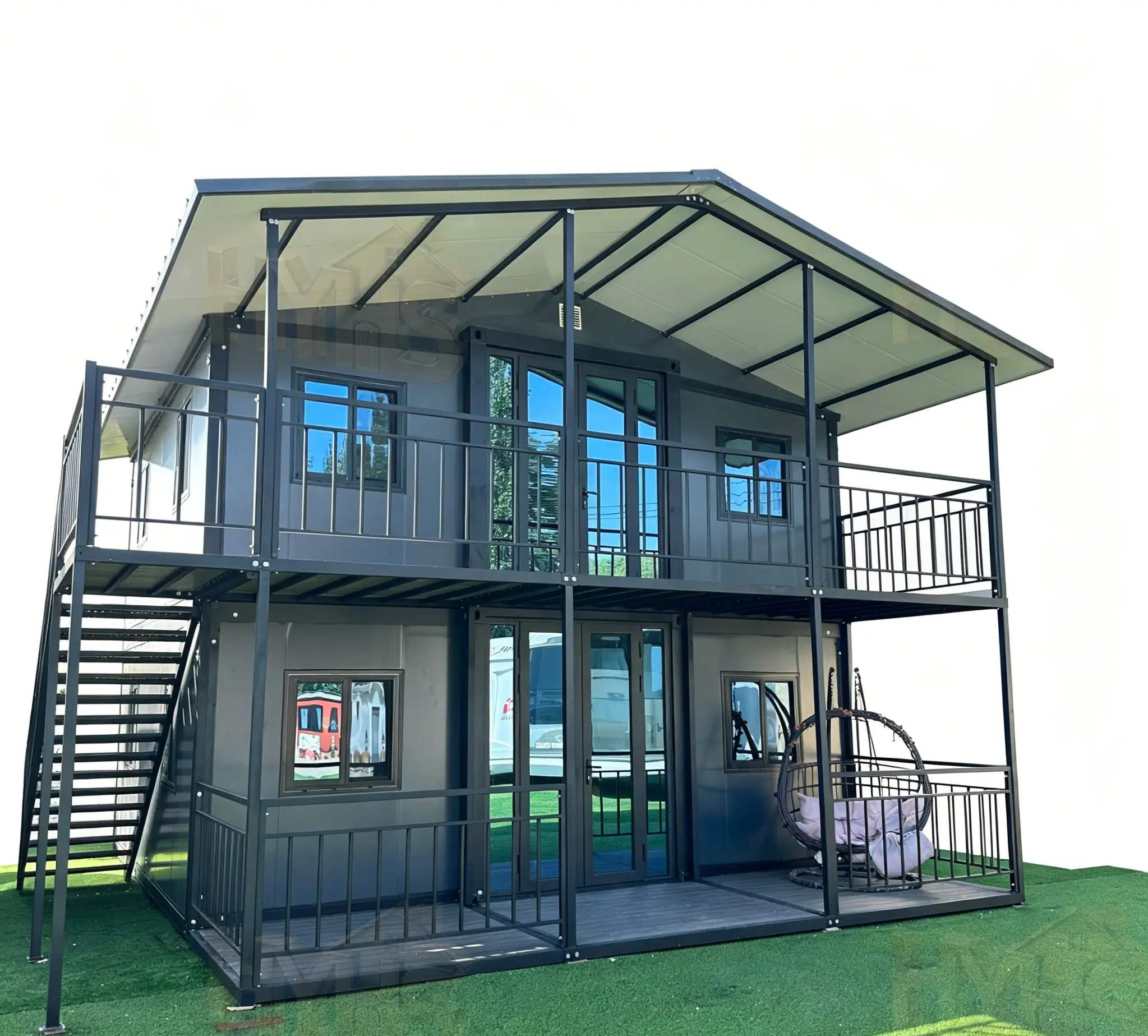 Premium Two-Story Container House with Pavilion 1