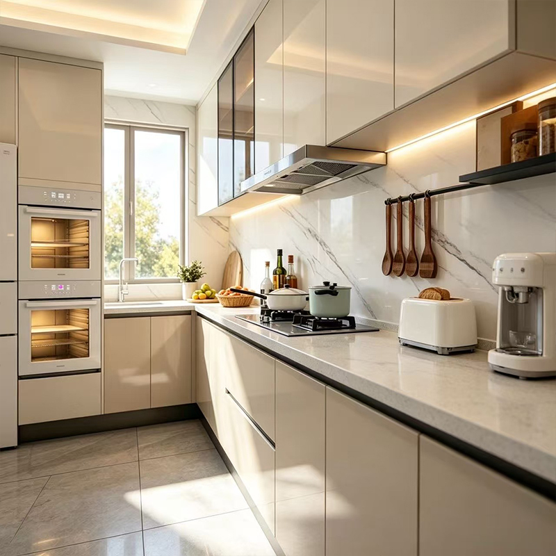 Custom MDF Kitchen Cabinets For Modern Homes YK-07 4