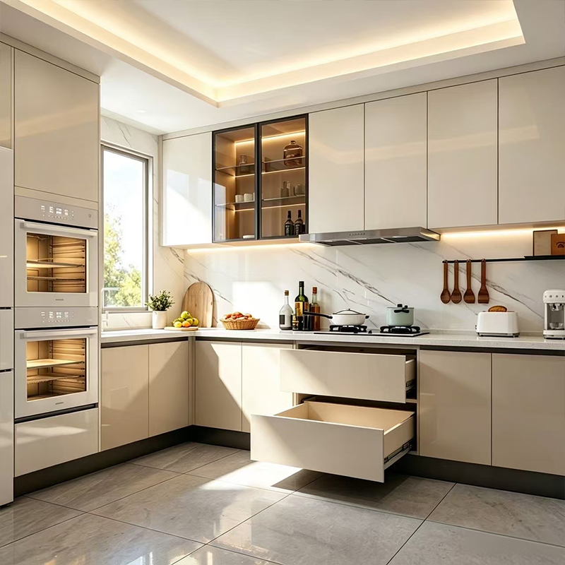 Custom MDF Kitchen Cabinets For Modern Homes YK-07 3