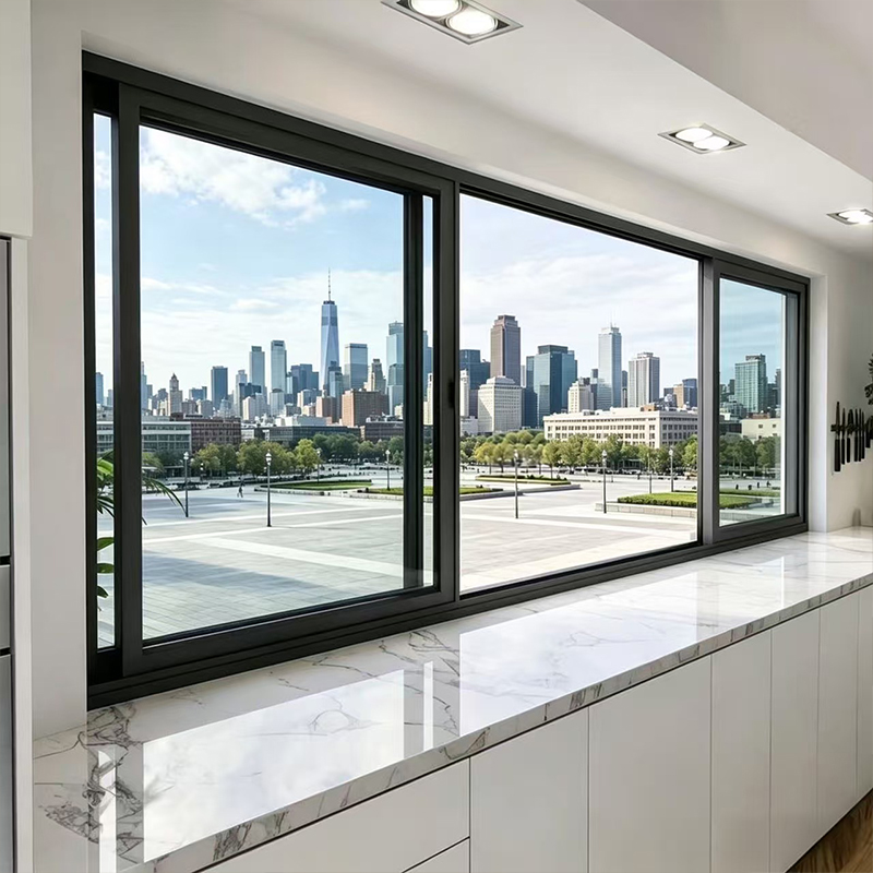 Aluminum Double Glass Sliding Window for Villas and Houses YW-03 2