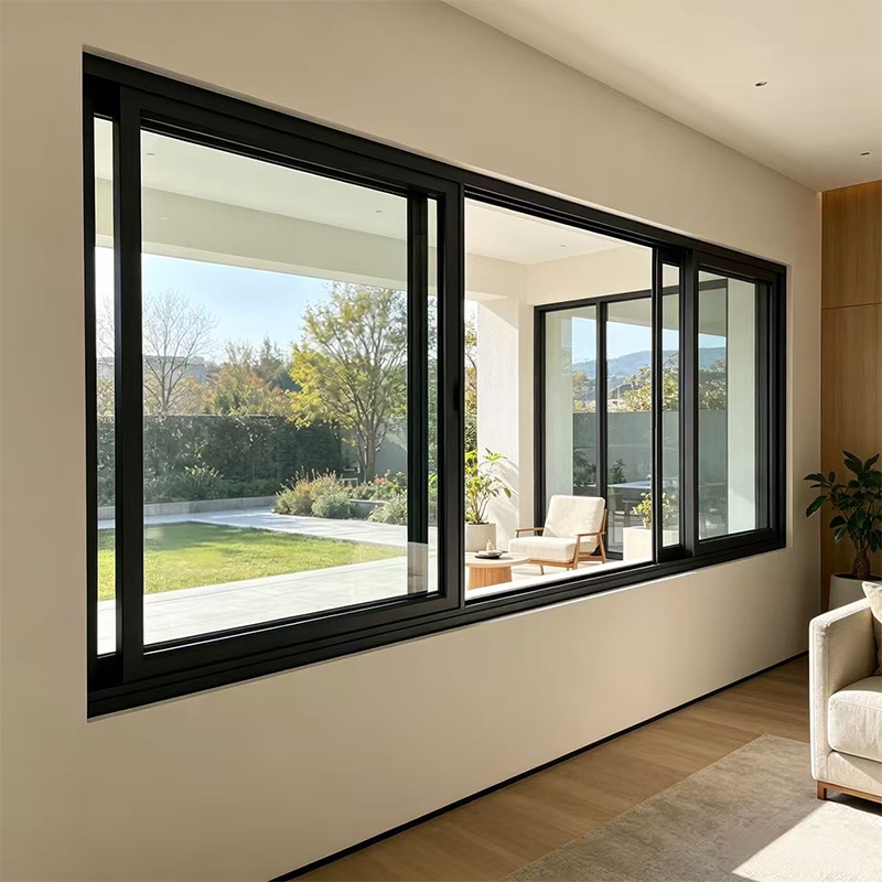 Aluminum Double Glass Sliding Window for Villas and Houses YW-03 4