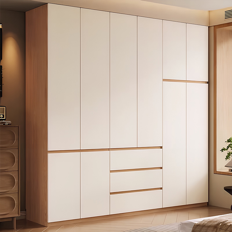 Maßgefertigter, moderner Einbauschrank fürs Schlafzimmer mit Schubladen YW-10 1