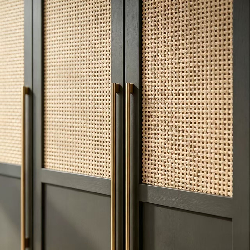 Rattan Cane Clothes Wardrobe Closet for Bedroom YW-11 5