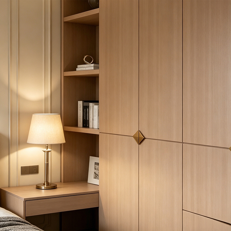 Swing Hinged Wardrobe with for Bedroom Storage YW-09 4