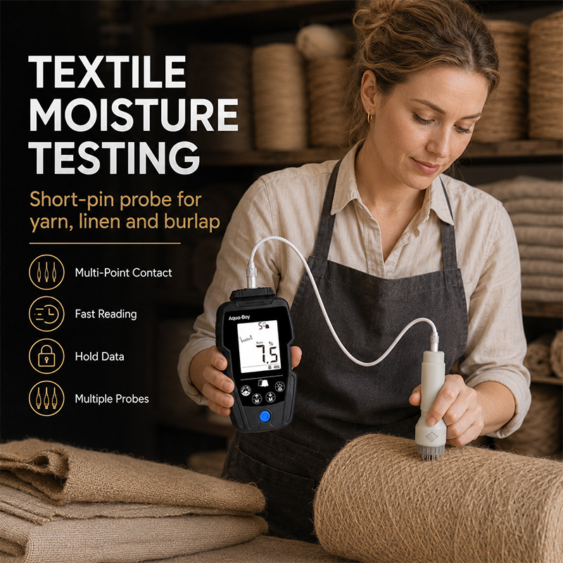 Cloth Moisture Tester with Digital Display for Textile Industry 5