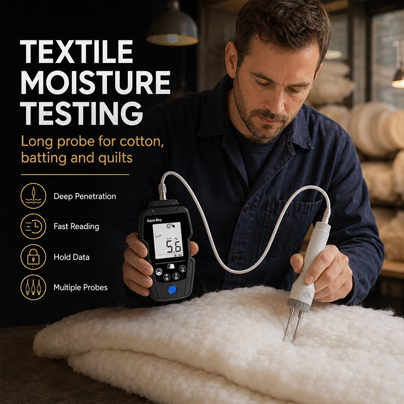Cloth Moisture Tester with Digital Display for Textile Industry 6