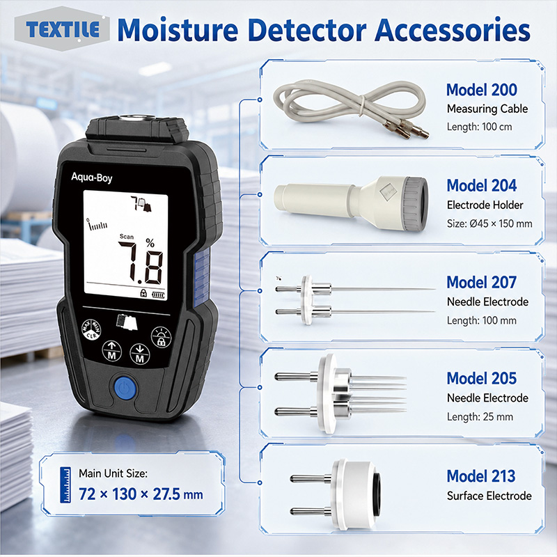 Cloth Moisture Tester with Digital Display for Textile Industry 8