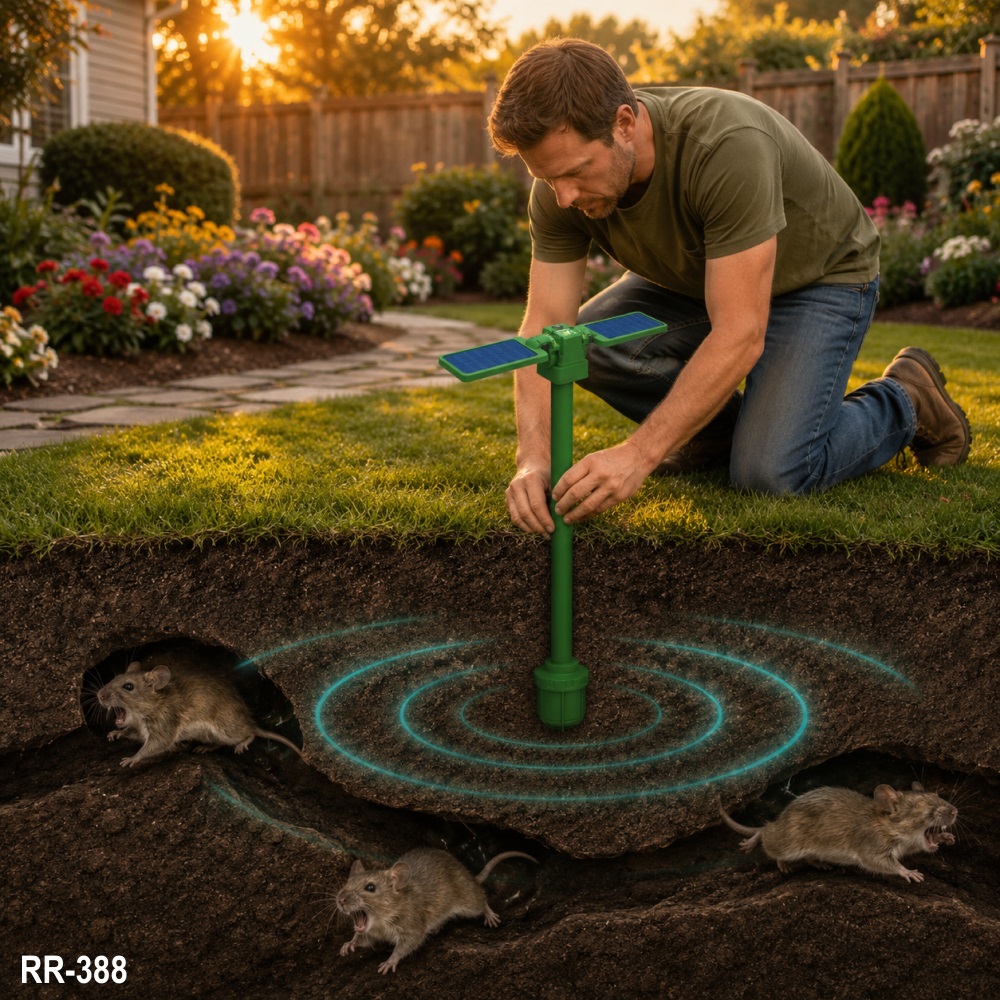 Solar Animal Repeller with Sonic Technology for Underground Pests 6