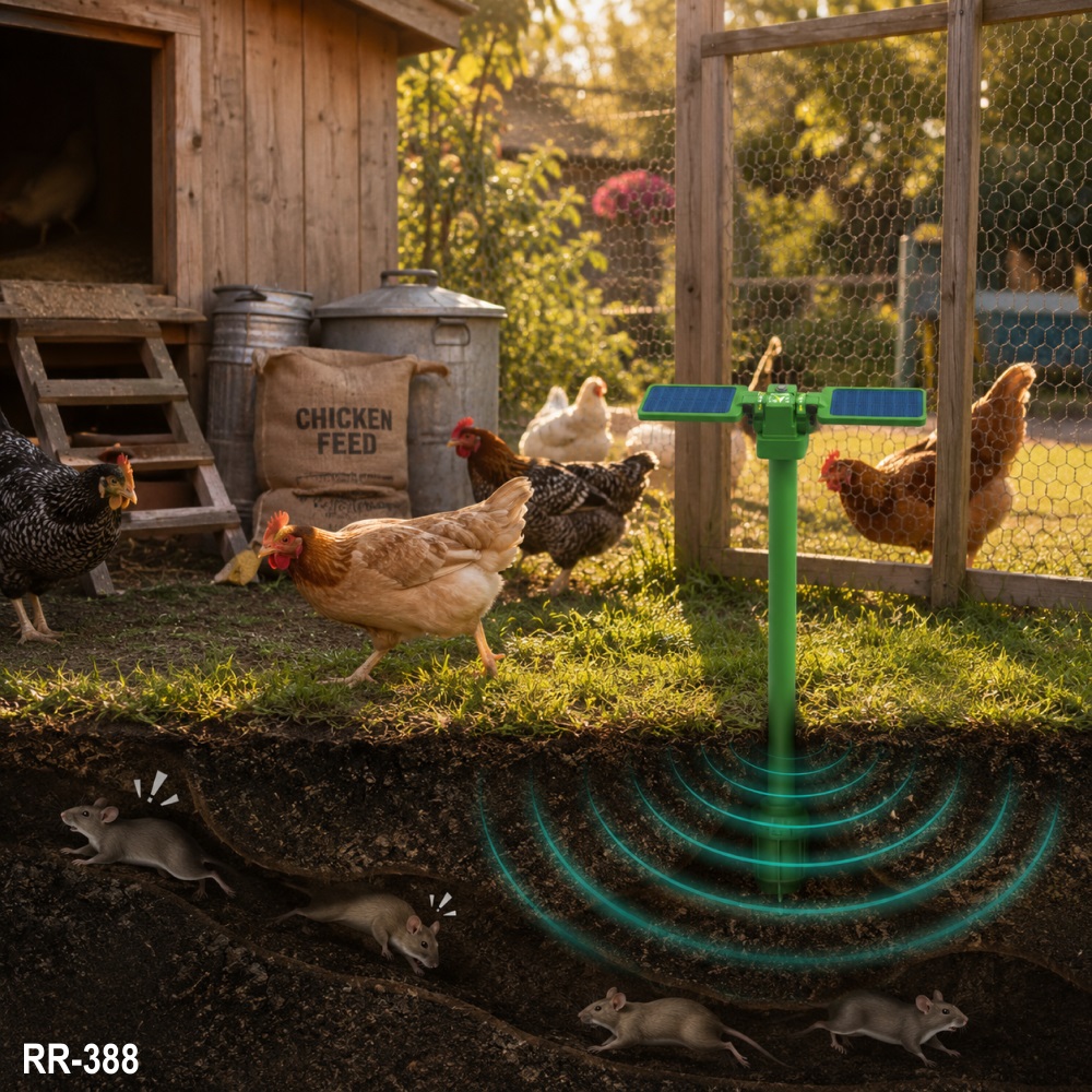 Solar Animal Repeller with Sonic Technology for Underground Pests 7