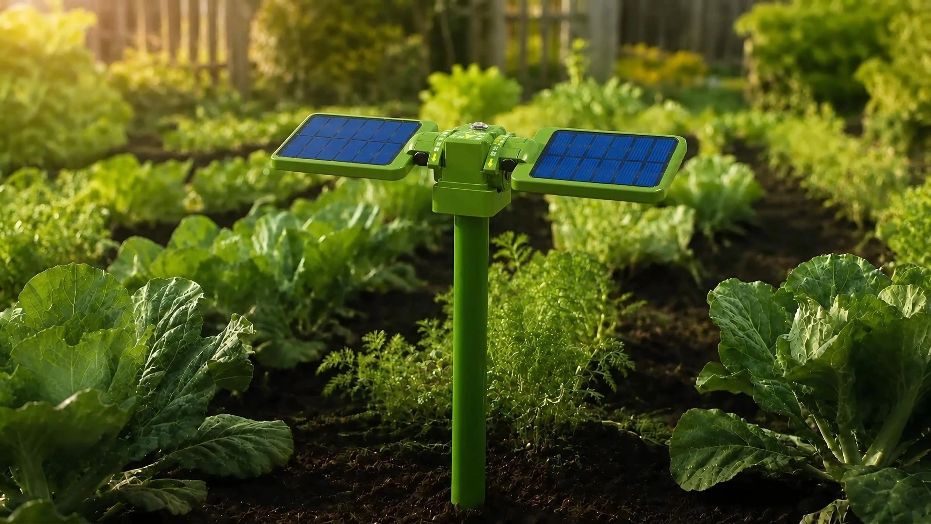 Répulsif solaire pour animaux avec technologie sonique contre les nuisibles souterrains 1
