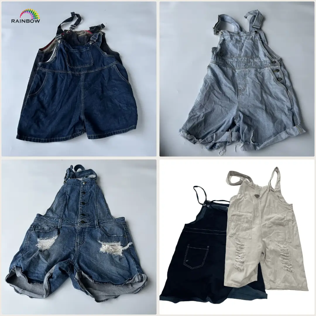 Used Denim Jumper Pants Short For Ladies Ready Stock Vetement 1