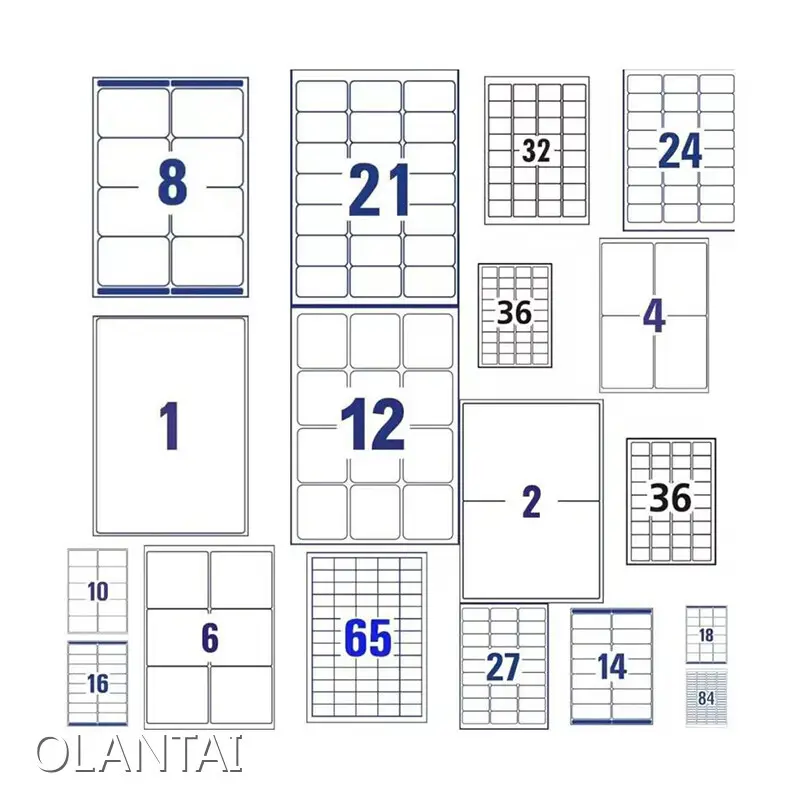 A4 Label Sticker A4 Adhesive Label Wholesale - OLANTAI 1