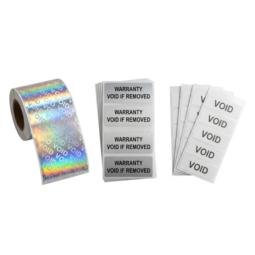 Tamper-Evident VOID Security Labels | Full Partial Transfer 1