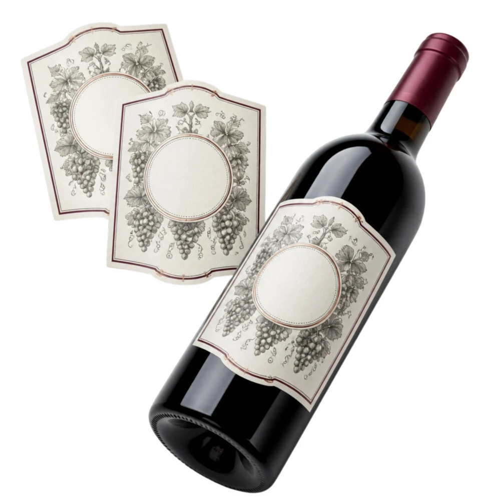 Custom Roll Wine Labels for Automatic Bottle Labeling Machines 1
