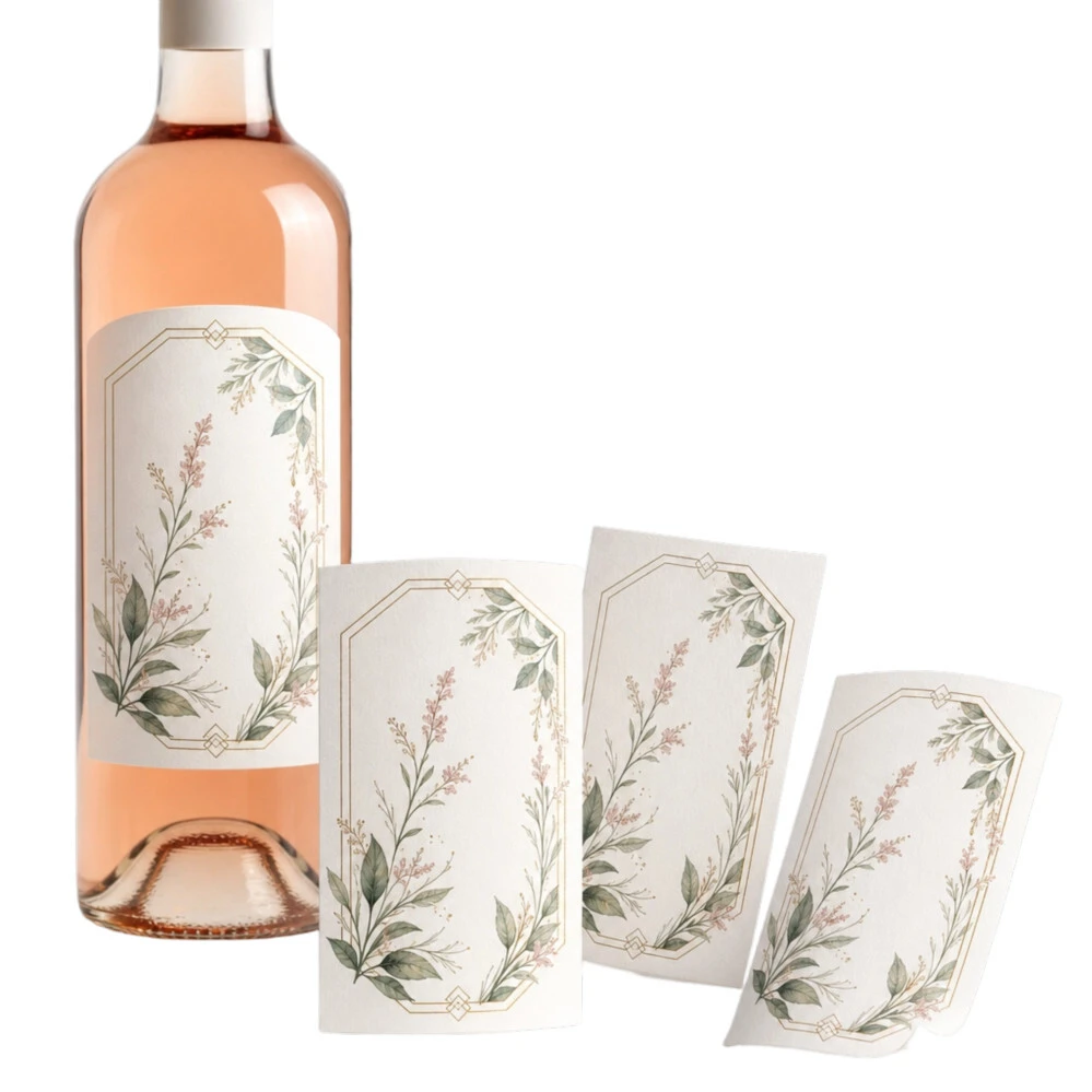 Custom Whiskey Bottle Labels with Alcohol Resistant Adhesive 1