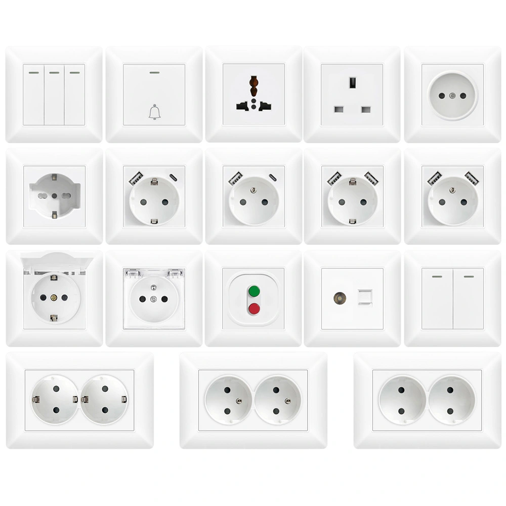 SF-K1 PC 16A 250V wall switch socket 1