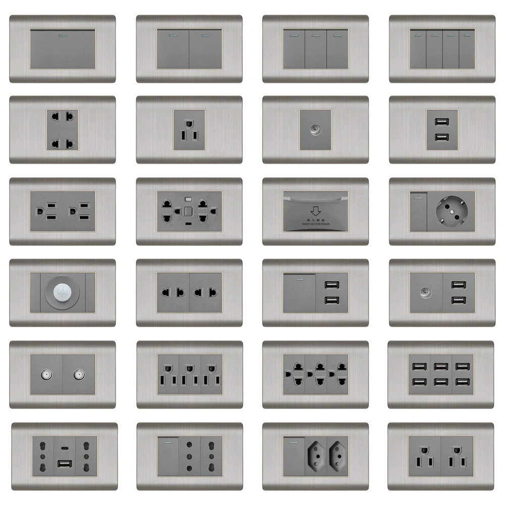 118 Type Q3 Series Stainless Steel Modular Wall Switches & Sockets 1