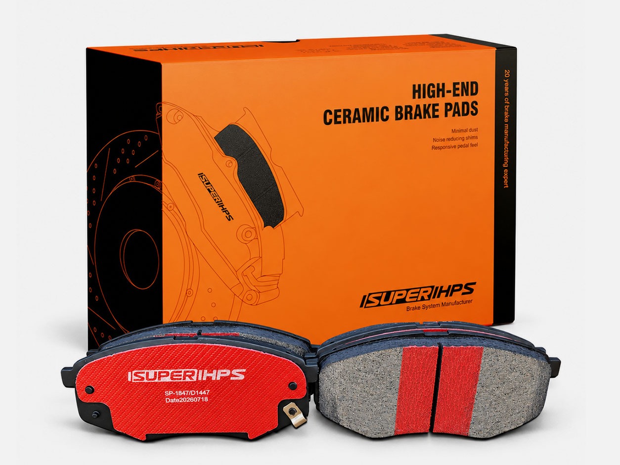 D1447 TC Copper Blended Ceramic Front Brake Pads For Hyundai Kia 2