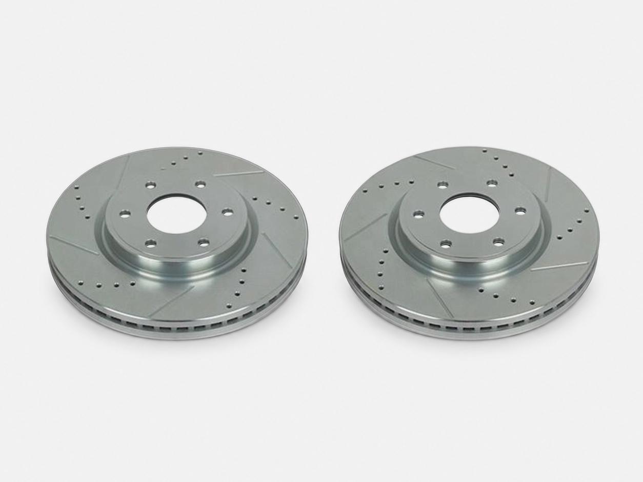 167 423 87 00 Drilled & Slotted Vented Rear Brake Discs For Mercedes-Benz 6
