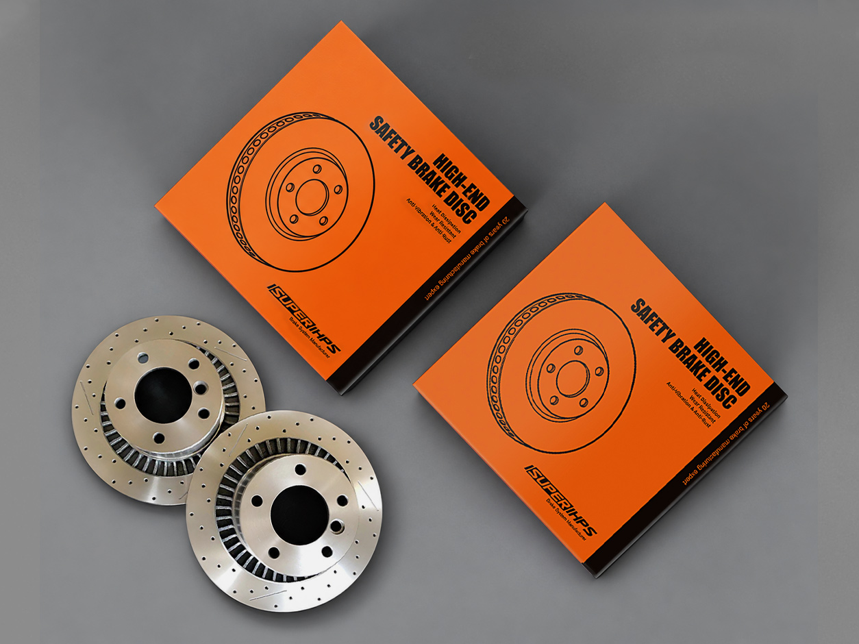 167 423 87 00 Drilled & Slotted Vented Rear Brake Discs For Mercedes-Benz 2