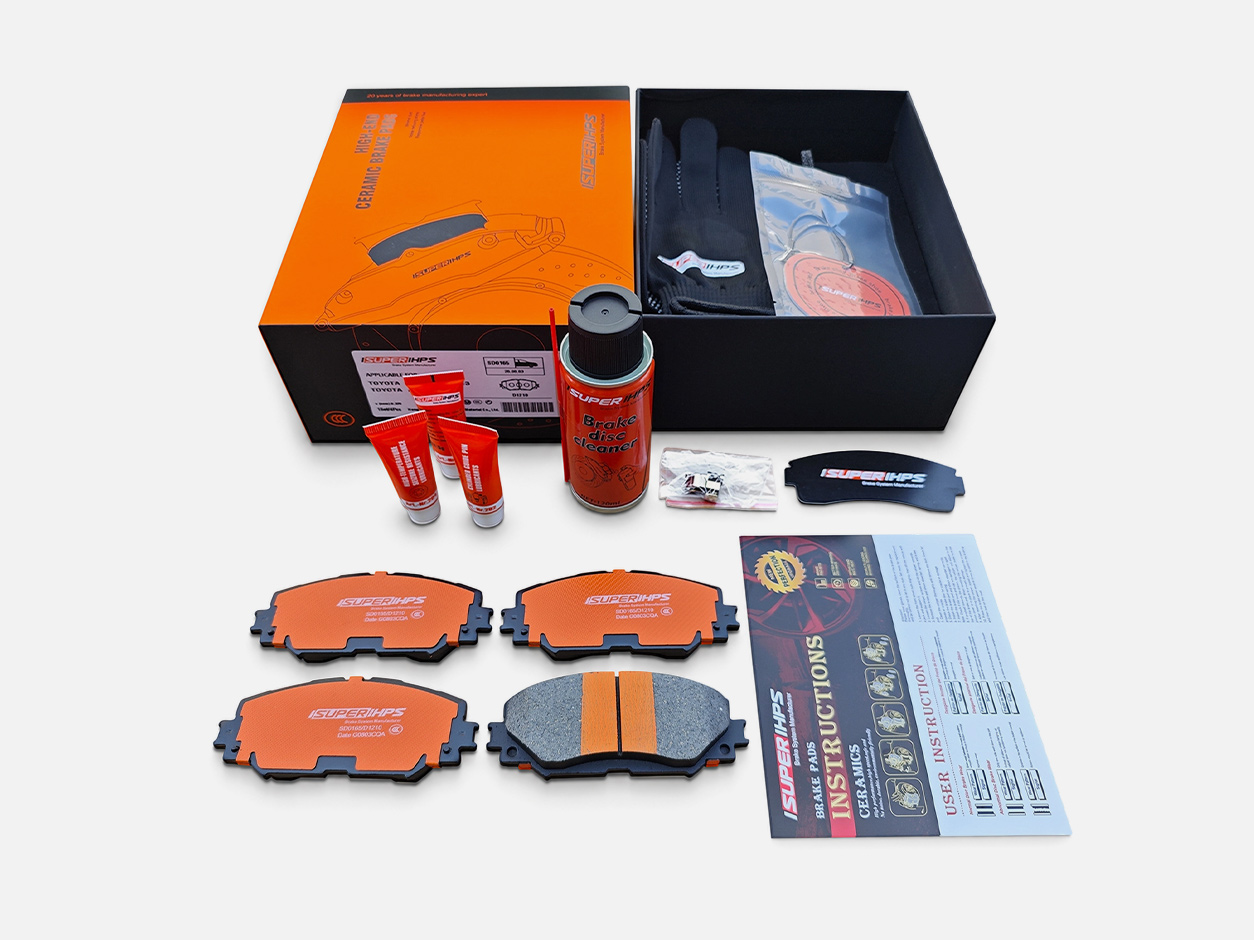 D1210 Q7 Copper-Blended Ceramic Front Brake Pads For Toyota 2