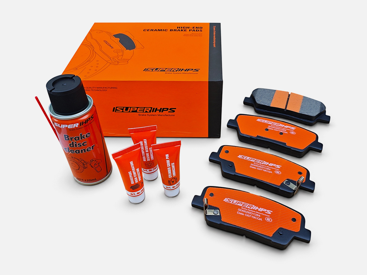 D1284 Q7 Copper-Blended Ceramic Rear Brake Pads For Hyundai Kia 5