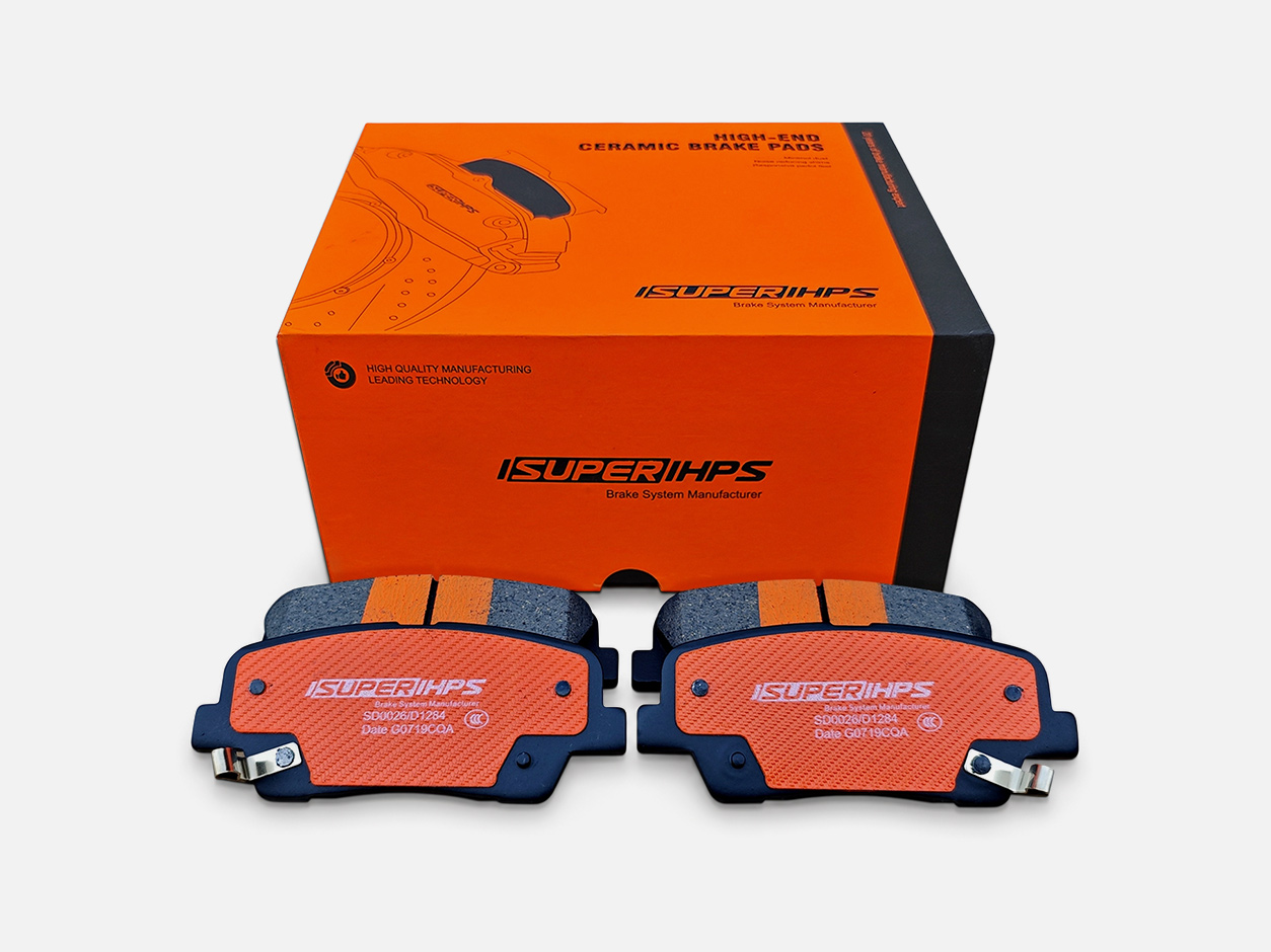 D1284 Q7 Copper-Blended Ceramic Rear Brake Pads For Hyundai Kia 2