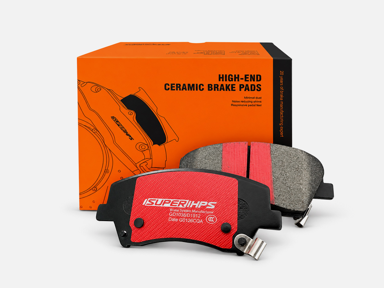 D1912 TC Copper-Blended Ceramic Front Brake Pads For Hyundai Kia 2