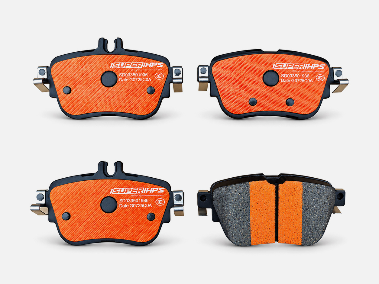 D1936 Q7 Copper-Blended Ceramic Rear Brake Pads For Mercedes-Benz 4