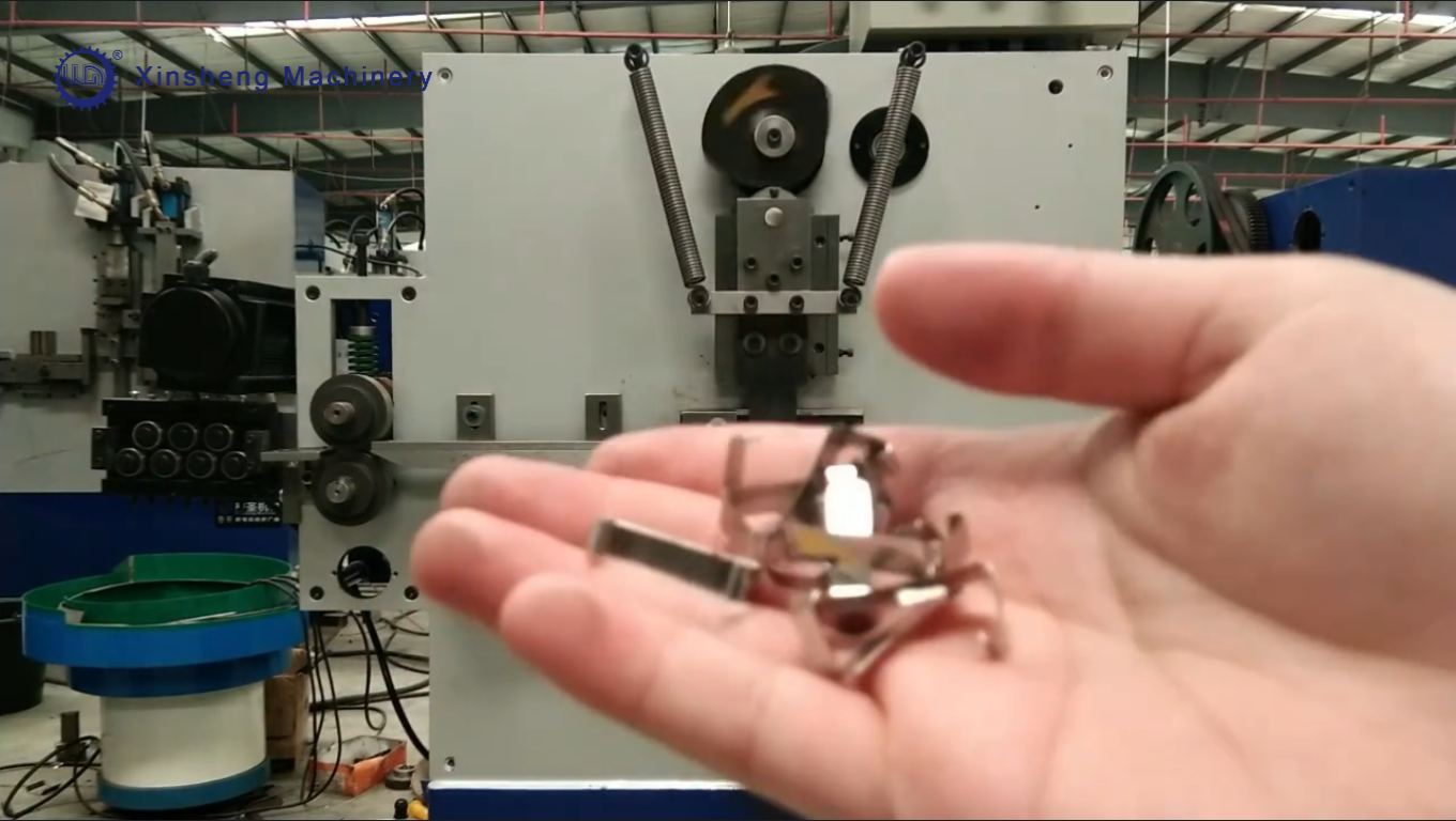 Stainless steel flat spring clip making machine 1