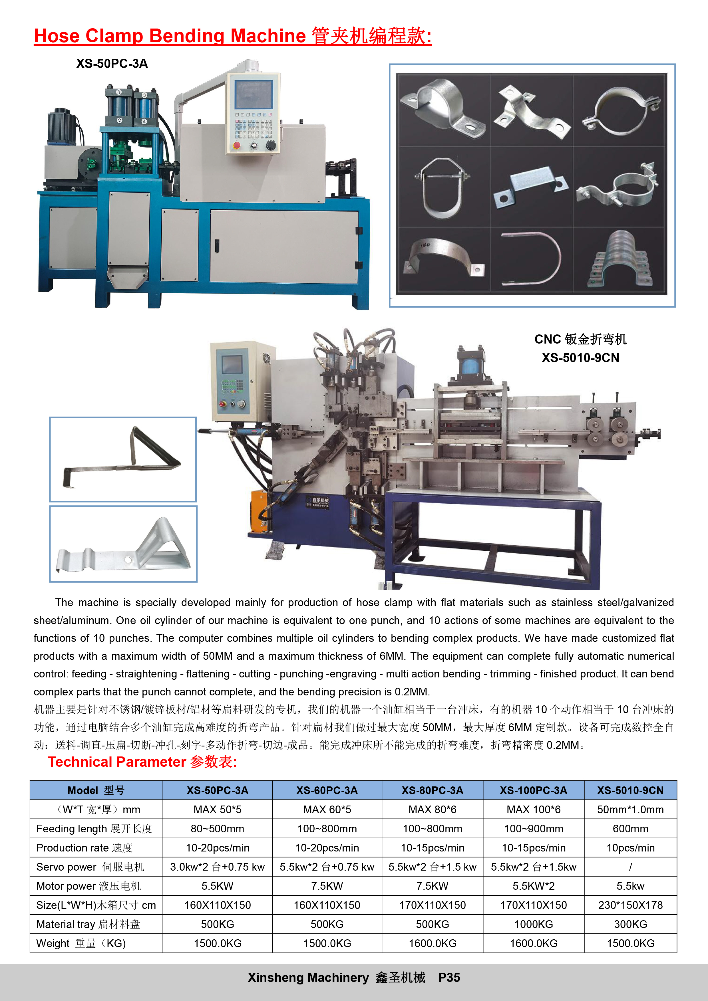 Tam otomatik hortum kelepçesi yapma makinesi XS-50PC-3A 9